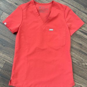 Figs Catarina Scrub Top XXS in Clay